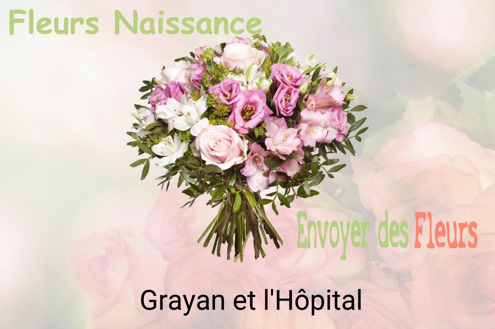 Bouquet de fleurs de naissance livré à Grayan-et-l'Hôpital